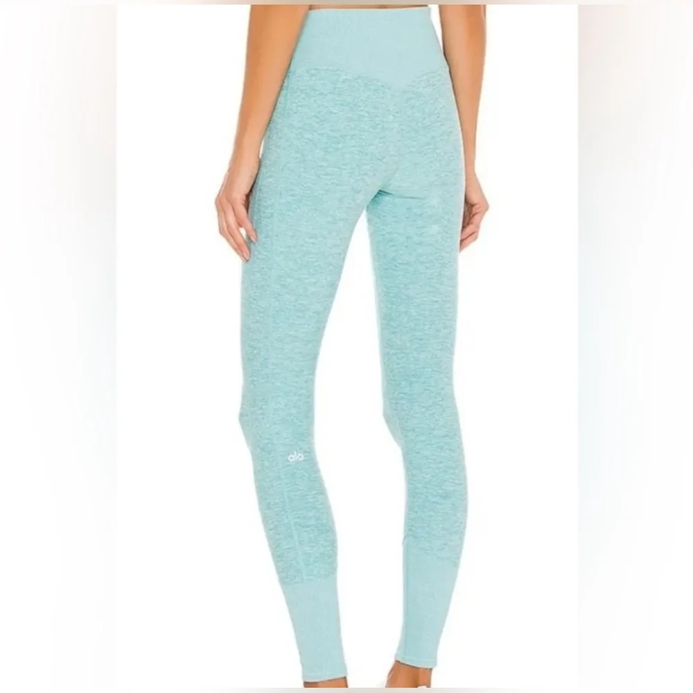 ALO Yoga AloSoft Lounge Leggings Blue Quartz Size Small Full Length